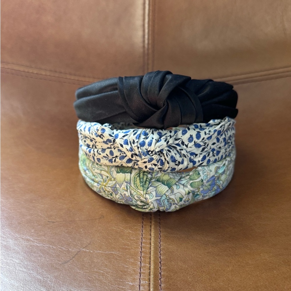 J. Crew + Liberty of London lot of three headbands